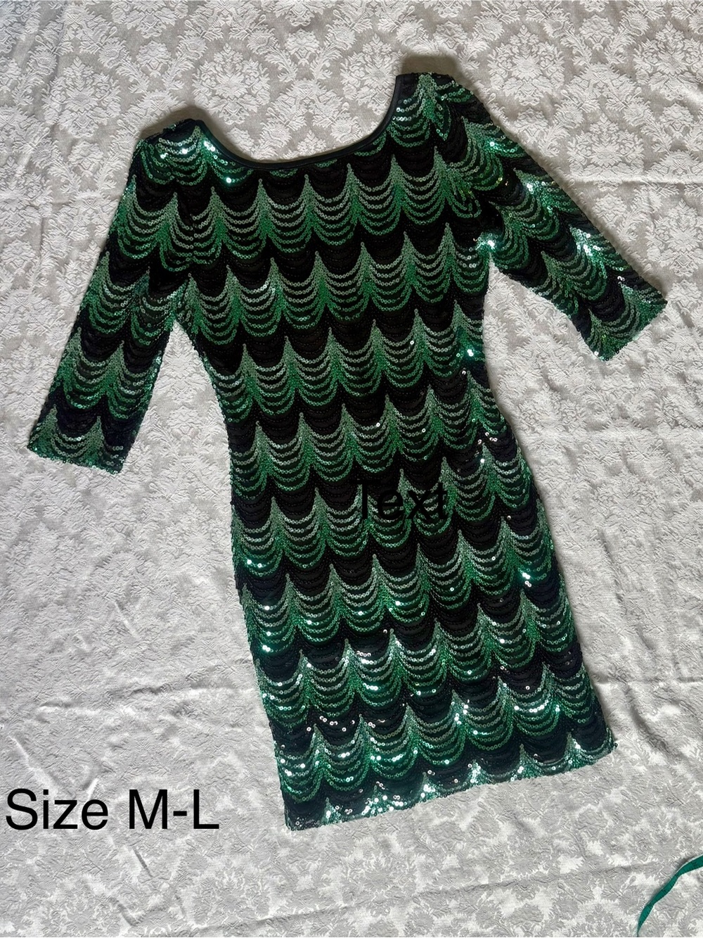 Green Sequin Bodycon Dress - Elegant Evening Wear